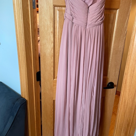 Azazie Strapless Blush Dress - Picture 5 of 6